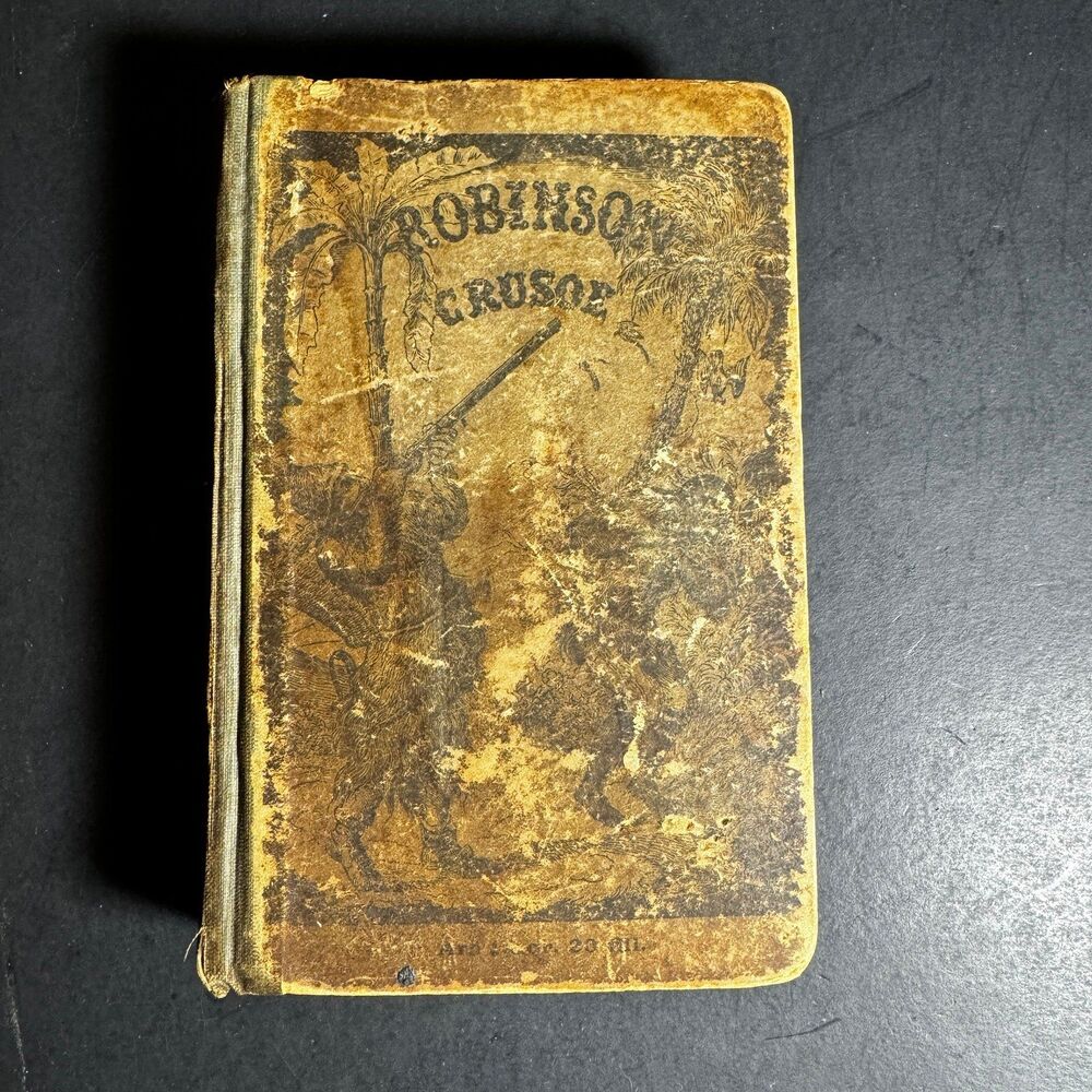 Robinson Crusoe Old Antique Book 1893, another language [Book 196]